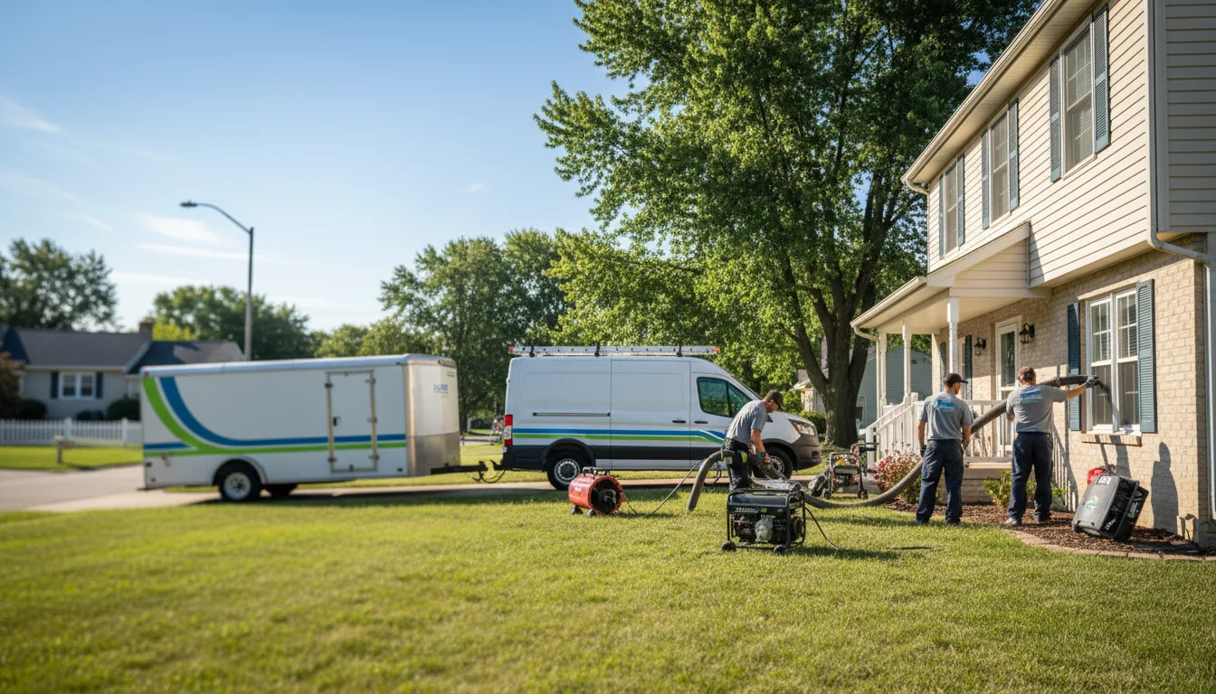 Flooded Basement Restoration And Cleanup With Repair in Wabash, IN near me